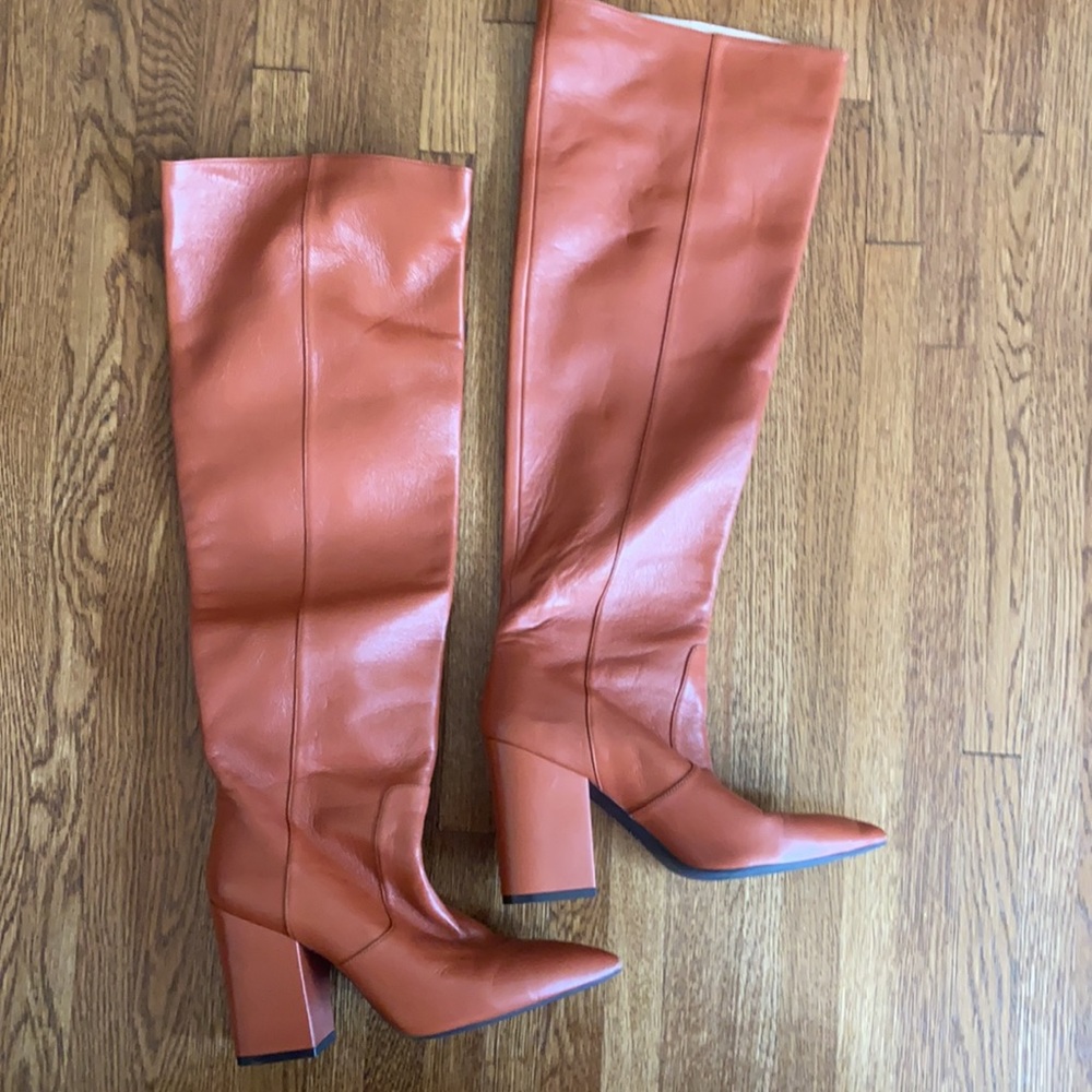 New Without Tags Stuart Weitzman Willa Leather Bo… - image 6